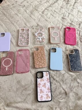 Assorted Pink, Blue & Neutral Floral  Phone Case Collection for iPhone 14